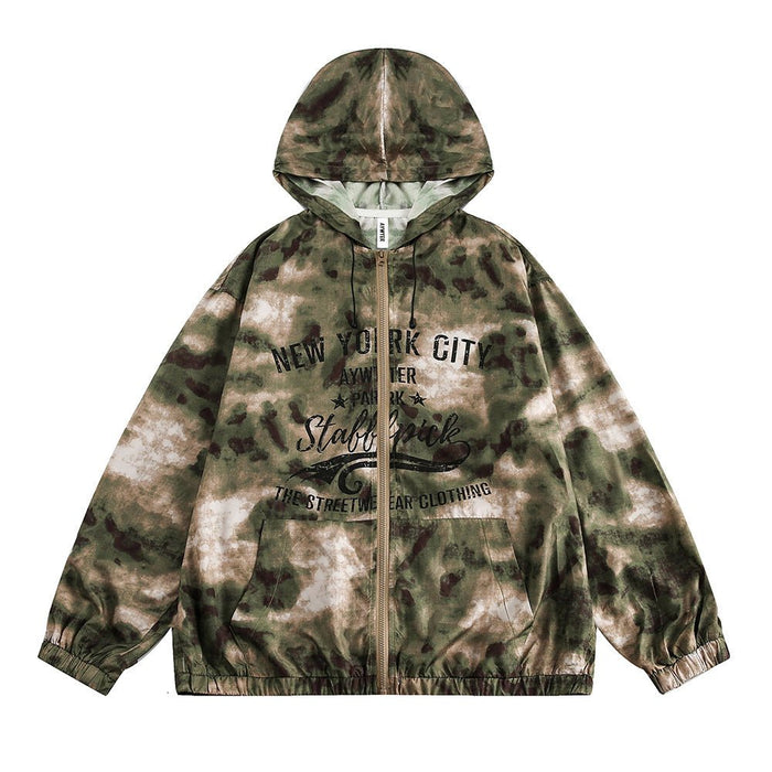 Hooded Camouflage Sun Protection Clothing For Men Camouflage