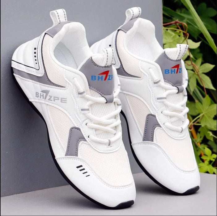 Leather Waterproof Sneaker Men Gray