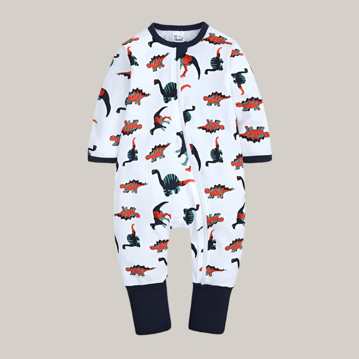 New Long-Sleeved Romper Baby Clothes White