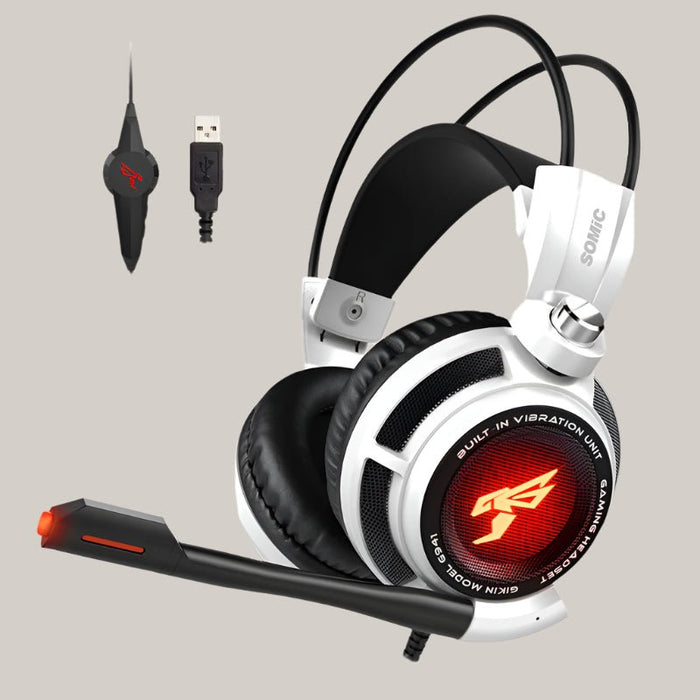 Over-ear gaming headset White