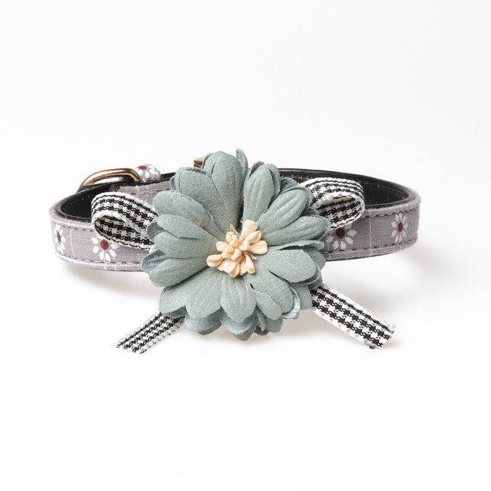 Pet dog collar pu dog collar cat collar Grey