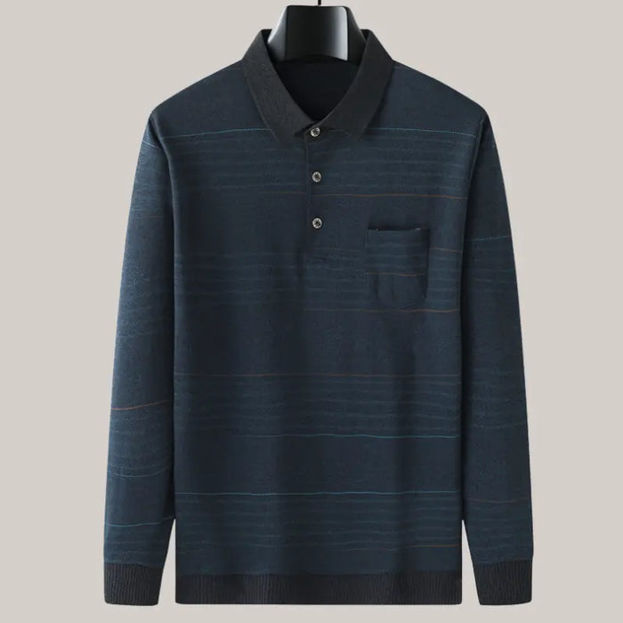 Spring Thin Middle-aged T-shirt For Men Green