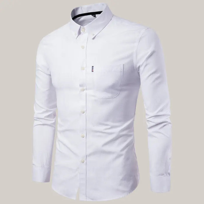 Slim Long Sleeve Dress Shirt White