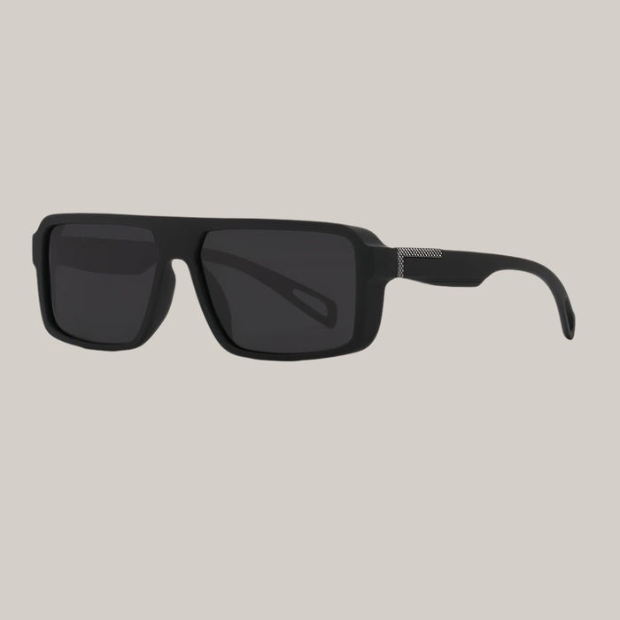 Polarized Men's Sunglasses Elastic Paint Sand Black And Grey Lens