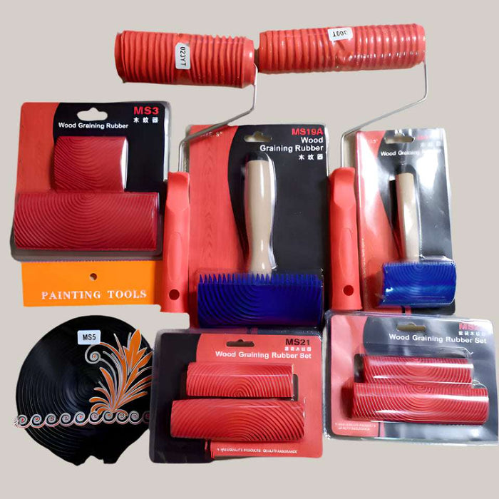 Printing Wood Grain Roller Brush 7 inch wood grain roller