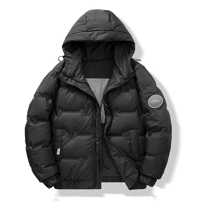 Simple Fashion Short Winter Clothing Coat Men Black