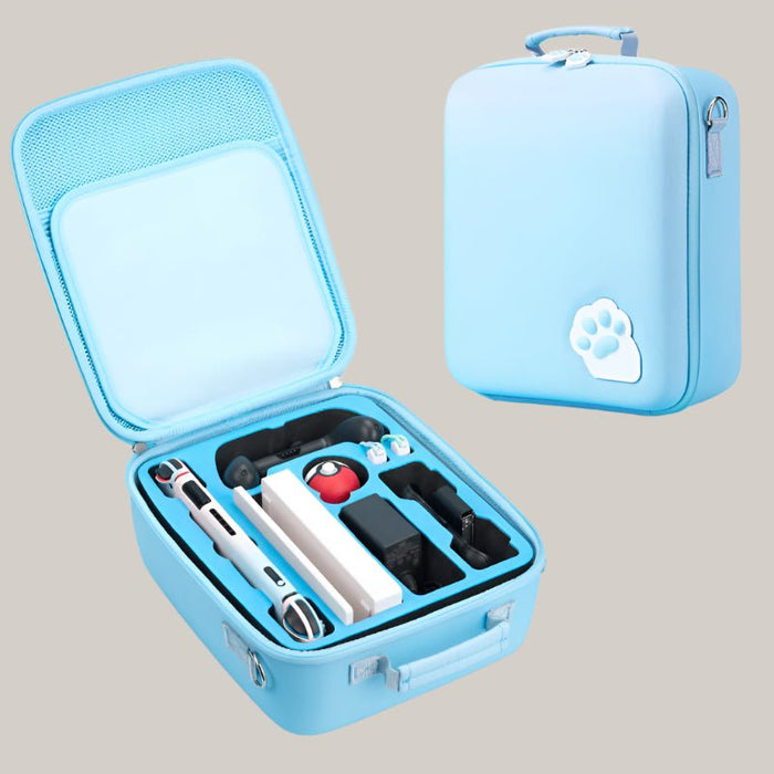 Switch Game Console Complete Accessory Storage Bag Blue