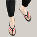 Men's Casual Flip-Flop Sandals Black White Red