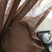 Modern Hemp Semi-Shading Curtains, Set of 2 Brown 2pcs