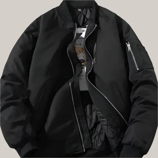 Thickening Embroidery Pilot Jacket Men