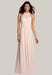 Western Bridesmaid Dresses Pink 03Shoulder Cut