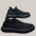 Men's Breathable Korean-Style Loafers H630 Black