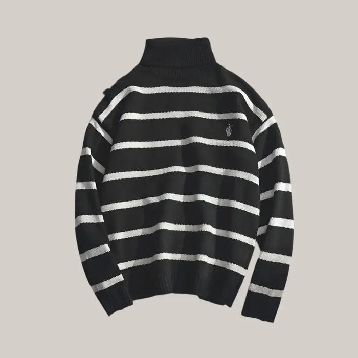 Turtleneck Sweaters For Men High neck black