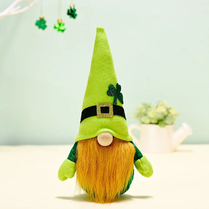 Irish Festival Decorated With Green Rudolph Action Figures Male money