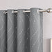 Modern Minimalist Grommet Curtain Panel Dark Gray