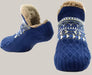 Indoor Men Dragging Shoes And Socks Royal blue
