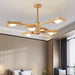 Nordic Solid Wood and Acrylic LED Chandelier