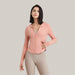 Hooded Running Workout Clothes Top Cinnabar Pink