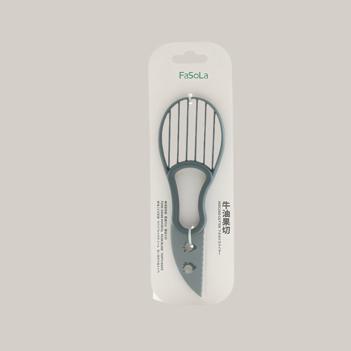 PP Avocado Cutter and Pulp Slicer, 18 cm Grey blue