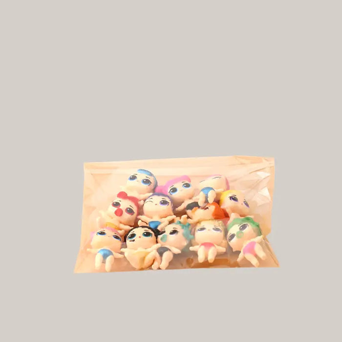 12-Piece Mini Doll Figure Set – 3.5–4 cm