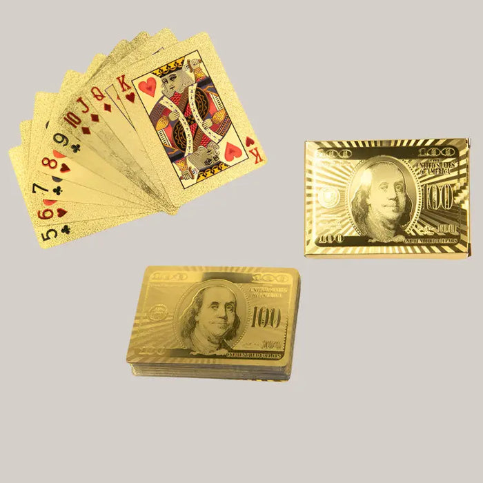 Metallic Playing Card Deck – 11 Designs 02.Gold