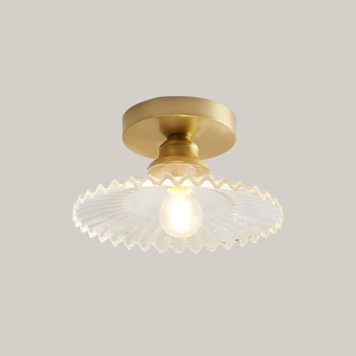 Iron and Glass E27 Entryway Lamp OH Style With Bulb