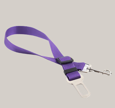 Adjustable Pet Seat Belt Restraint 70cm Purple
