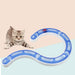 4-Piece Circular Cat Track Toy – 29 cm Sections, 2 Colors