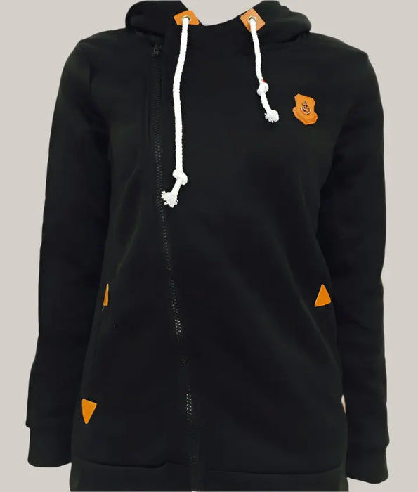 Women Hoodie Sweater Large Black