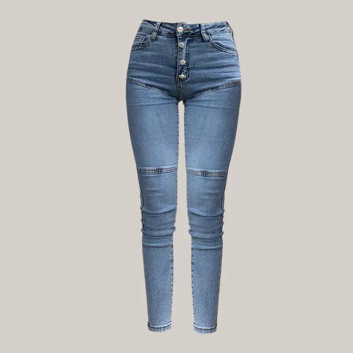 High waisted jeans