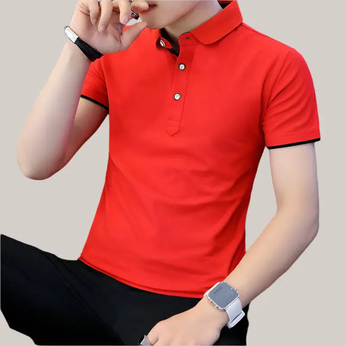 Polo Shirt For Men Red and black
