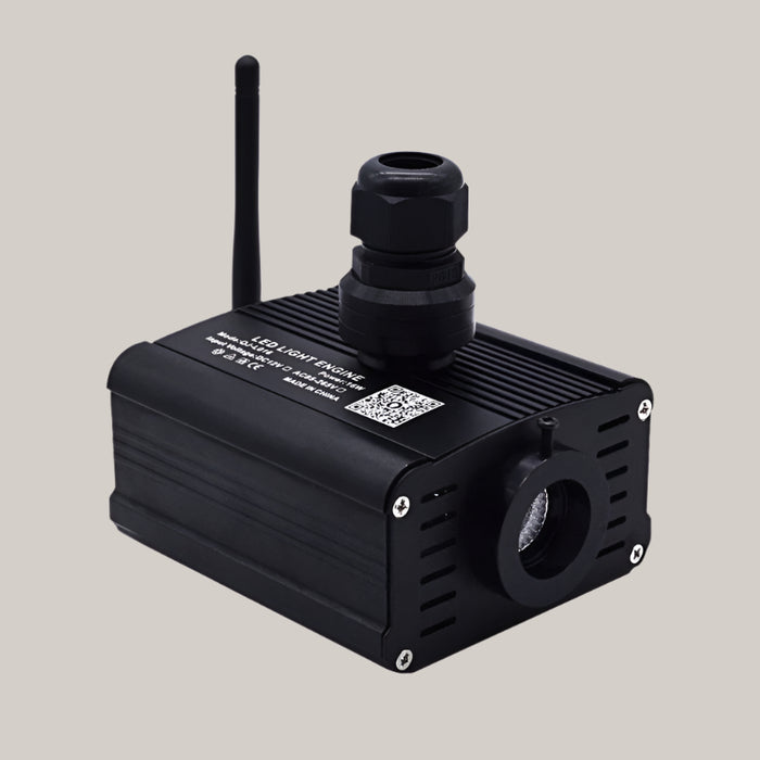App and Voice-Controlled RGBW Fiber Optic Light