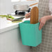 6L PP Swing-Top Trash Bin with Wooden Lid