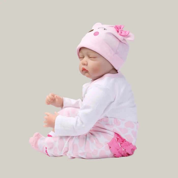 40 cm Silicone and Cloth Sleeping Doll – Movable Limbs