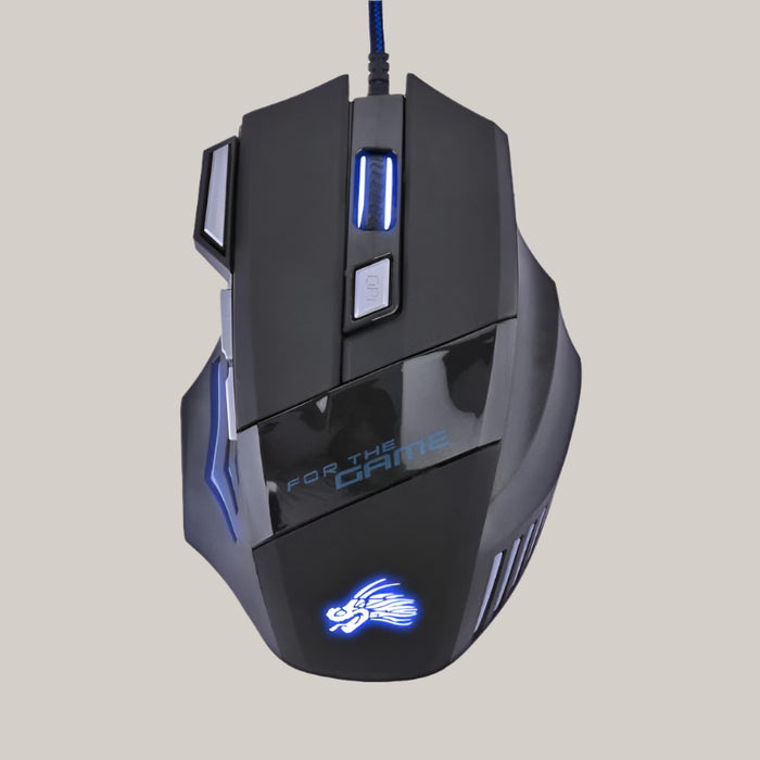 LED-Backlit Wired Gaming Mouse