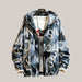 Men Casual Streetwear Hooded Printing Coats
