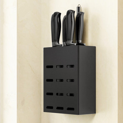 Nordic minimalist kitchen shelf Black Tool holder