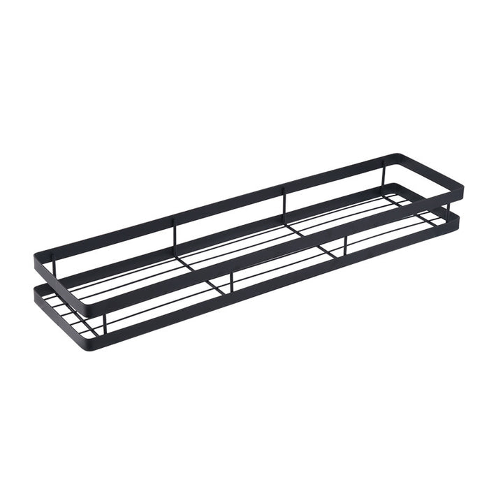 Black Carbon Steel Wall-Mounted Storage Basket, 20–50 cm