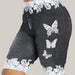 Butterfly print leggings Grey