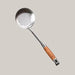 4-Piece 304 Stainless Steel Kitchen Utensil Set with Rosewood Handles Big leaky spoon