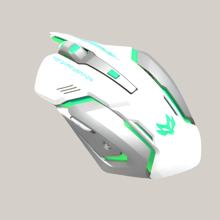 Rechargeable Silent Gaming Mouse White