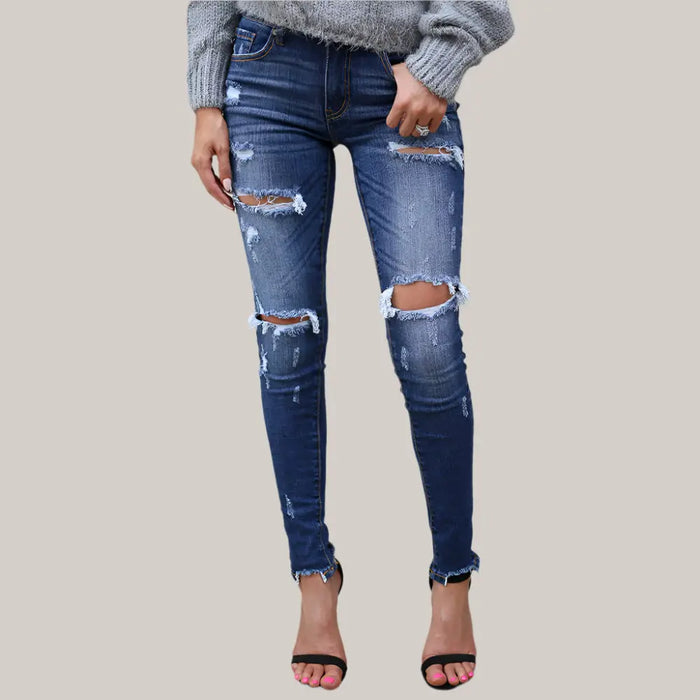 Women's jeans pants 01 Navy Blue