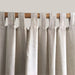 Plain Hemp Curtain Panel Flax