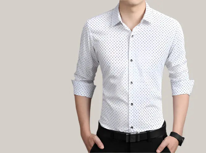 Male Shirt Long-Sleeves Tops