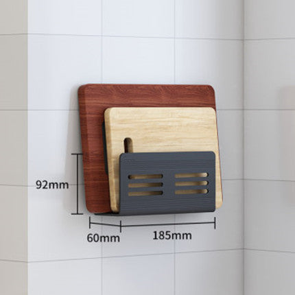 Nordic minimalist kitchen shelf Black Glue frame