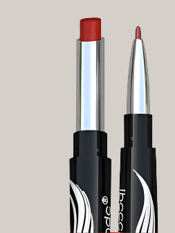 Dual-Ended Lipstick and Lip Liner – 10 Shades Bean paste