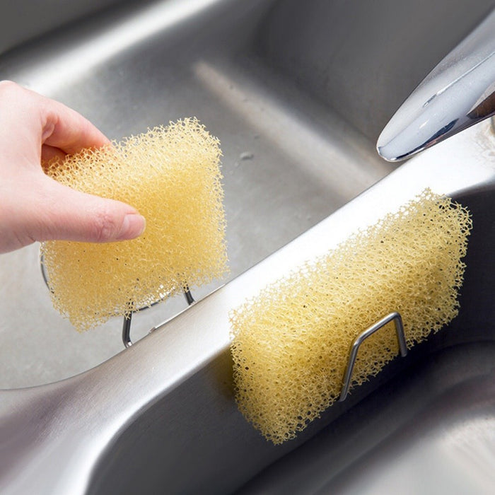 Self-Adhesive 304 Stainless Steel Sink Sponge Holder