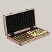 Foldable Solid Wood Chess and Checkers Set