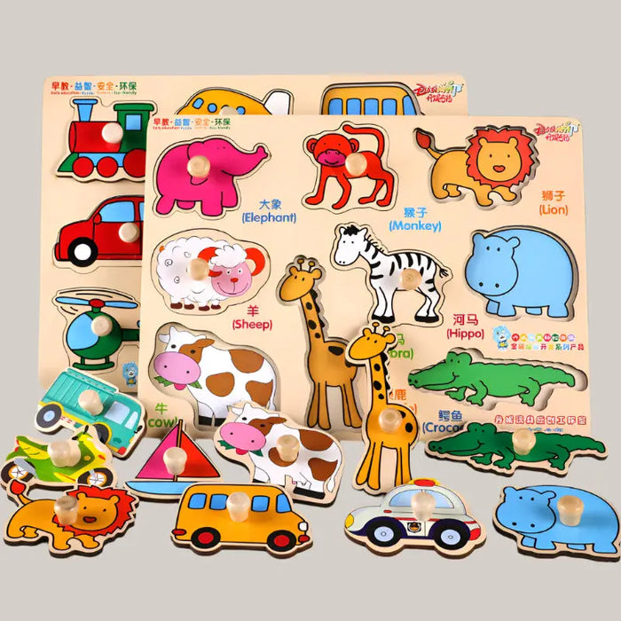 Children's puzzle toys Animal traffic