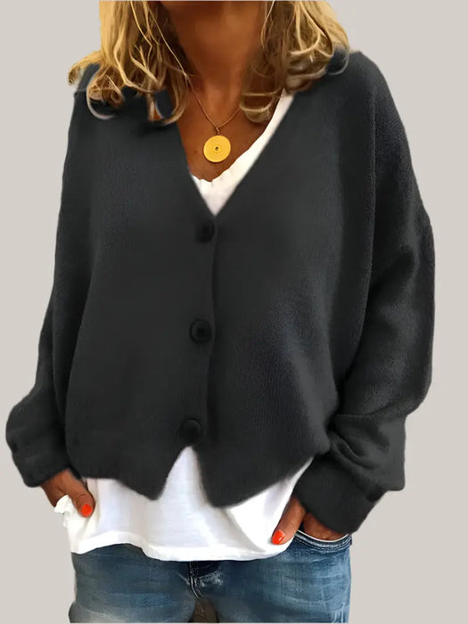 Women Cardigans Sweater Black